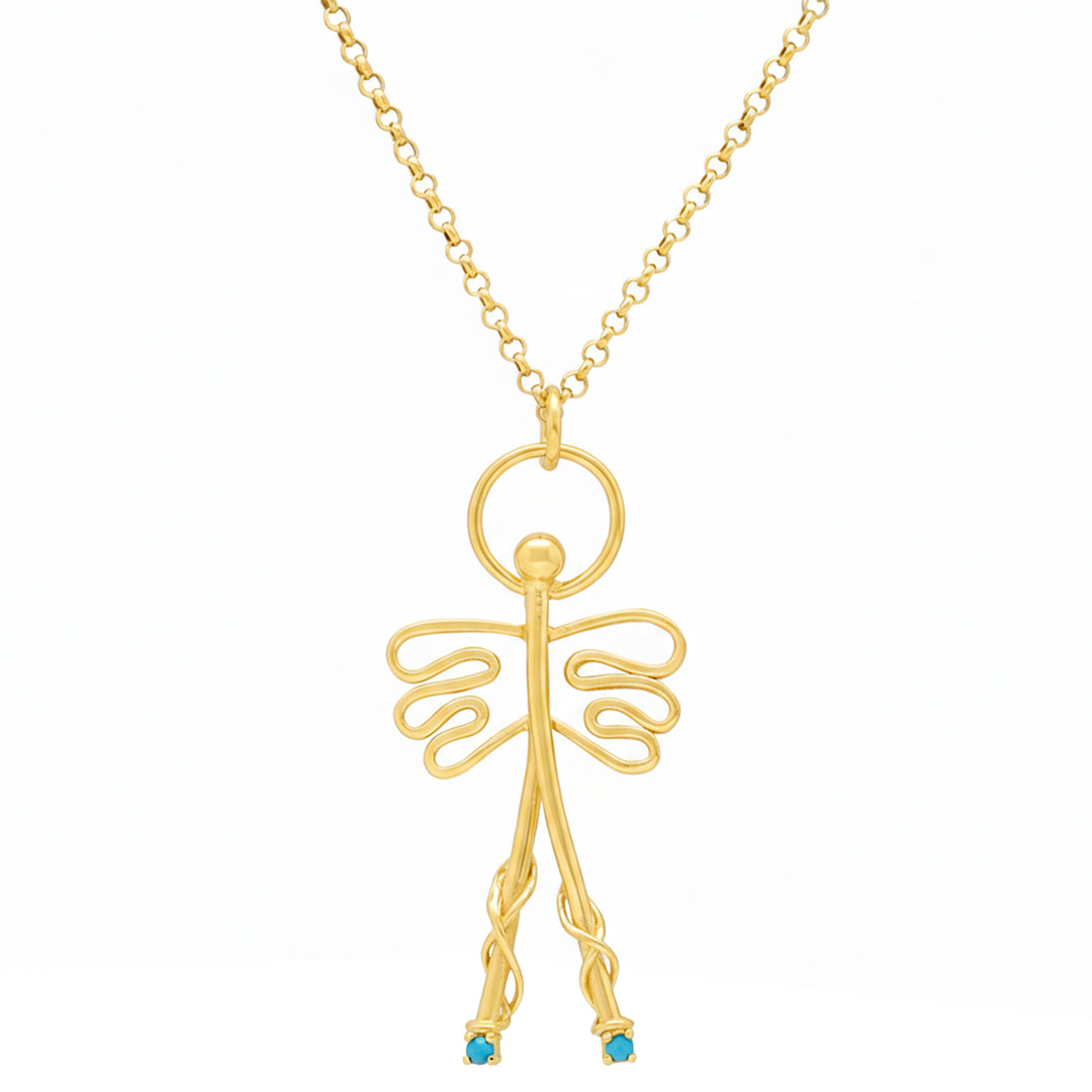 Colgante medallón - "φυλακτό Άγγελος"