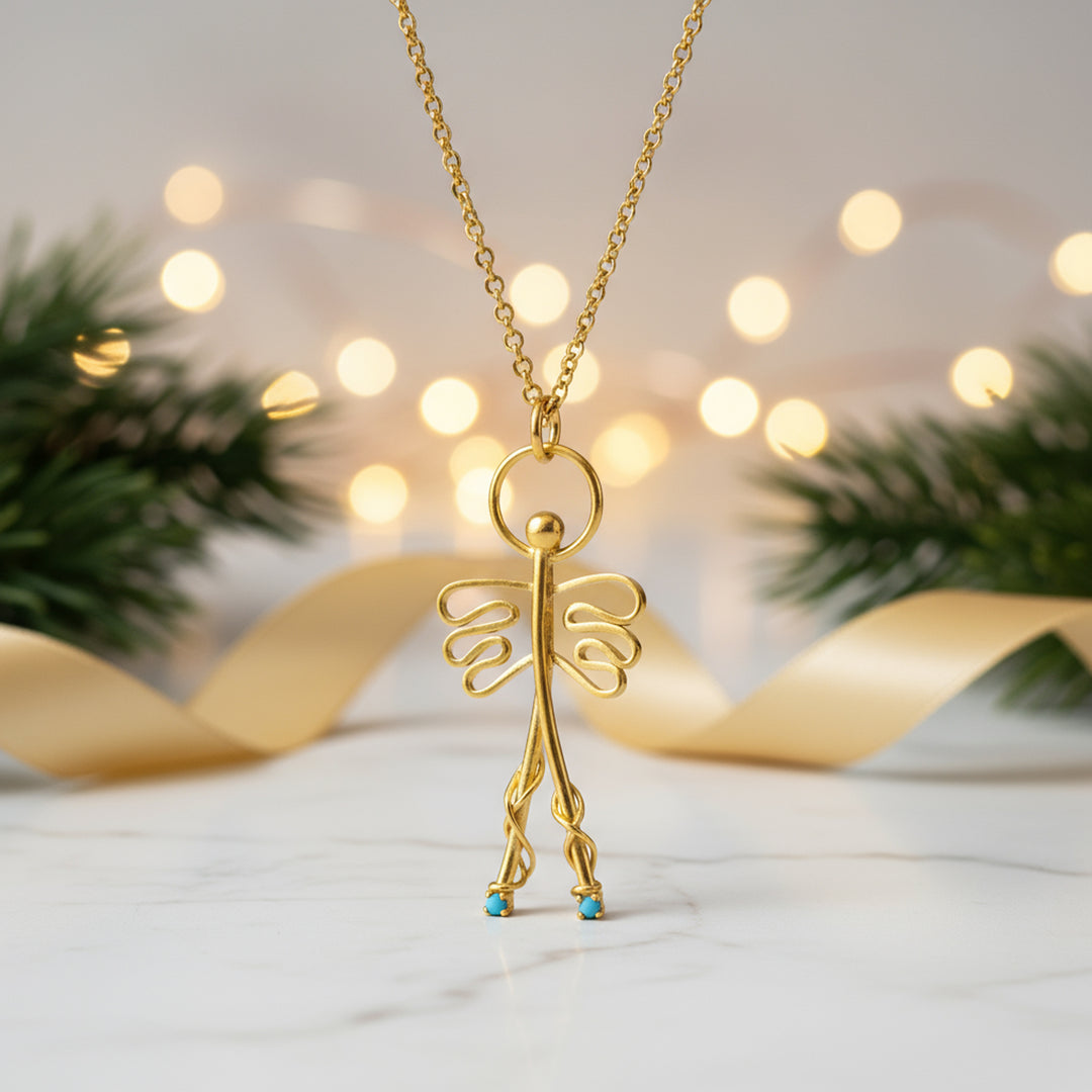 Colgante medallón - "φυλακτό Άγγελος"