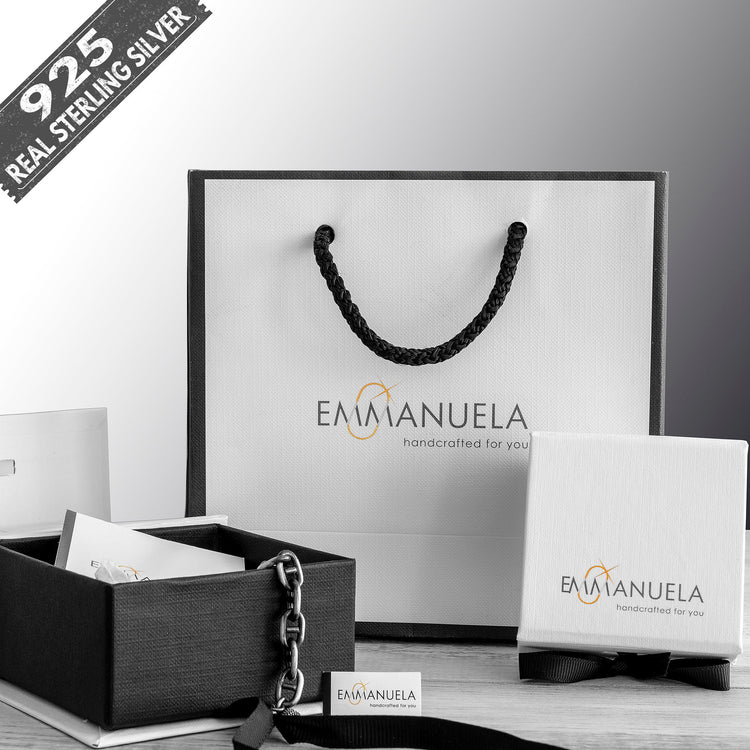 Κρεμαστά σκουλαρίκια ψαροκόκαλα - Emmanuela - handcrafted for you®